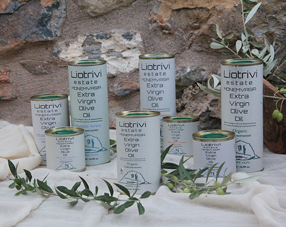 Liotrivi Oliven und Olivenöl